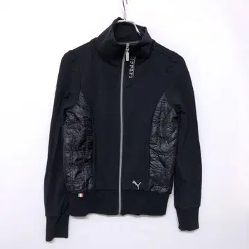 PUMA x Ferrari 구제 퀼팅 절개 트랙 자켓