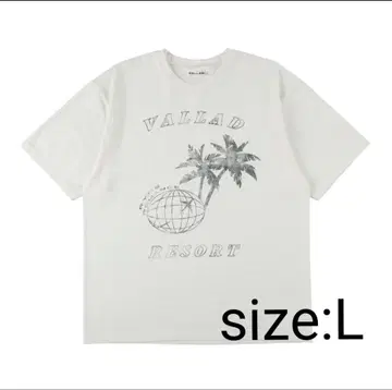 VALLAD RESORT TEE WHITE L