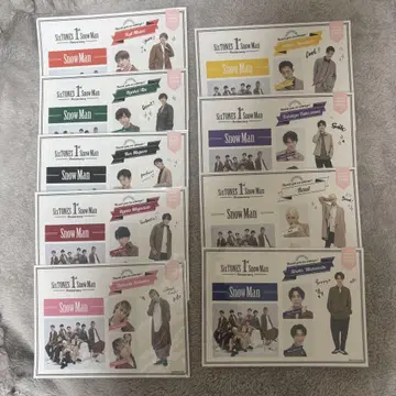 SnowMan 1st Anniversary 스티커 9인 묶음 판매