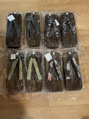 [미사용] 일본 나막신 4족 세트