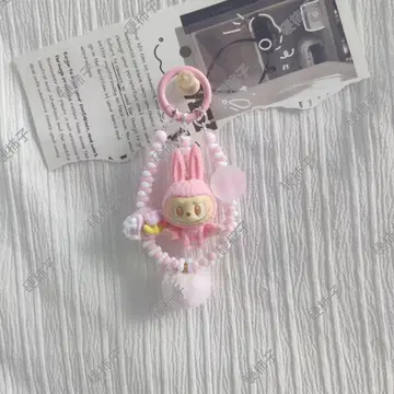 LABUBU 봉제 인형 키링 스트랩