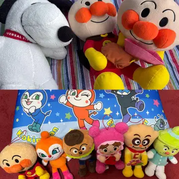 스누피 호빵맨 봉제 인형 세트