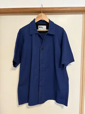 MHL. 네이비 반팔 셔츠 L 사이즈