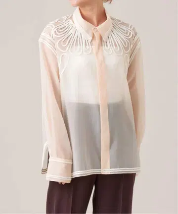 IENA LA BOUCLE 코드 엠브 시어 셔츠