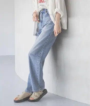 글로벌 워크 청바지 데님 GOOD 데님 스트레이트 팬츠