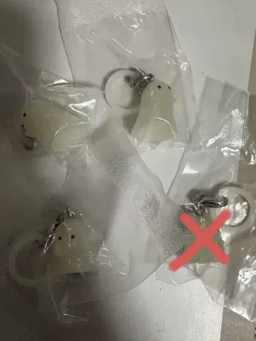 작은 유령 씨 메지루시 액세서리 3개