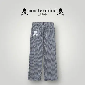 mastermind 레어 자수 스트라이프 데님 M
