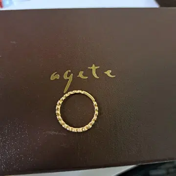 agete 아가트 7호 프릴 다이아 하프 이터니티 K10 반지