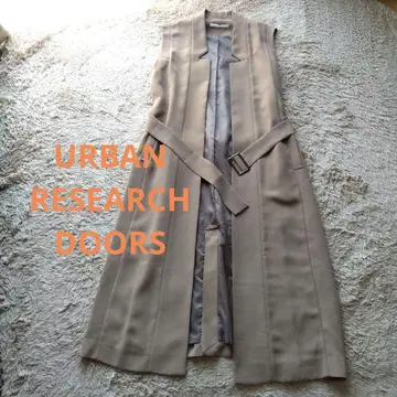 URBAN RESEARCH DOORS 롱 베스트 베이지