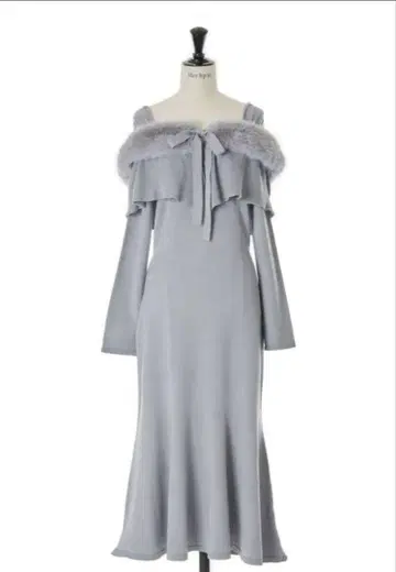herlipto Ritz Faux Fur Mermaid Dress
