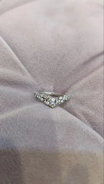 V자형 반지 다이아몬드 0.5ct