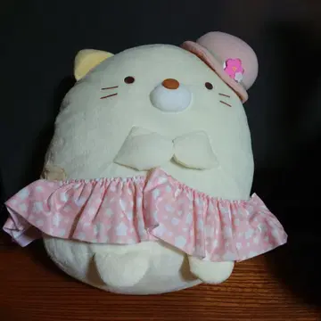 크림색 스밋코구라시 빅 봉제 인형