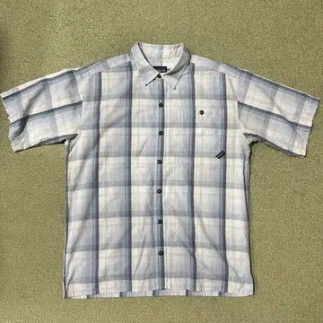 Patagonia 07년 제작 패커블 웨어 셔츠 블루 계열 태국제 M