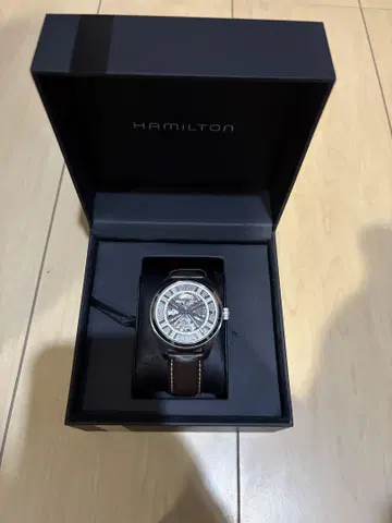 해밀턴 오토매틱 시계 카키 필드 SKELETON AUTO