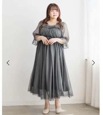 CLETTE 오리지널 프릴 디자인 튤 원피스 드레스 LL