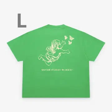 L GIRLS DON'T CRY ANGEL T-SHIRT GREEN