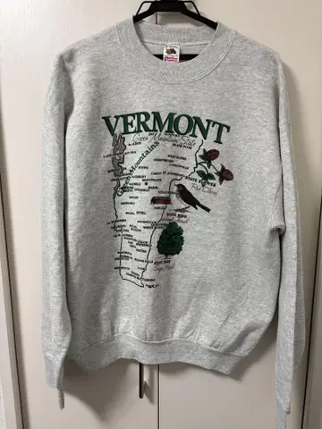USA산 ] 90년대 프룻 오브 더 룸 맨투맨 VERMONT 프린트