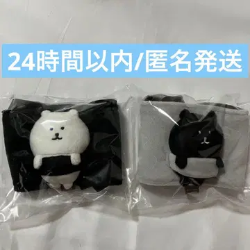 나가노 캐릭터즈 봉제 인형 드링크 홀더 (나가노의 곰 & 다크 곰)