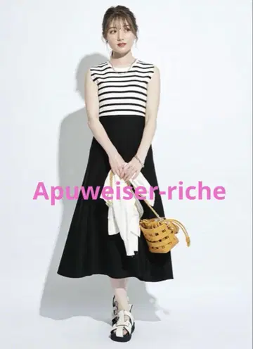 Apuweiser-riche 워셔블 스칼라 니트 원피스 사이즈 1