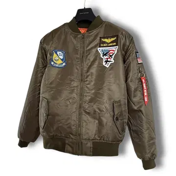 플라이트 자켓 US NAVY AVIREX LTD 자수 와펜 ma1