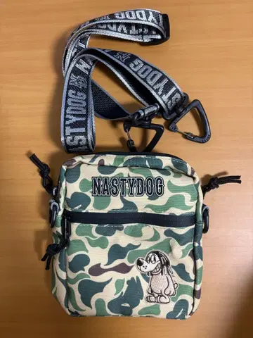 NASTYDOG 카모 패턴 숄더백 미사용 새상품