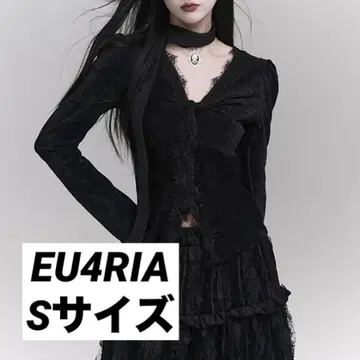 새상품급 EU4RIA 유포리아 상의 벨벳 고딕 지뢰계 모드 스타일