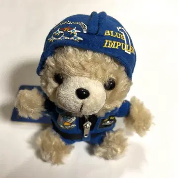 BEAR-014 헬멧 블루 임펄스 베어 봉제 인형 키링
