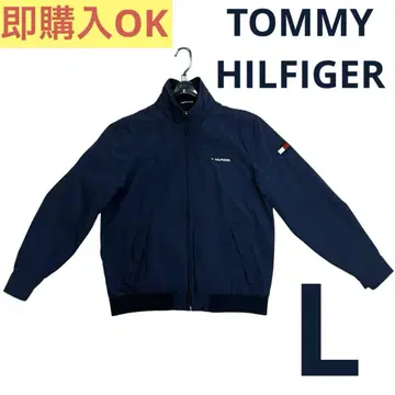 가격 인하 TOMMY HILFIGER 네이비 나일론 자켓 L