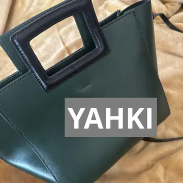 YAHKI 핸들 백 다크 그린 숄더백 토트백