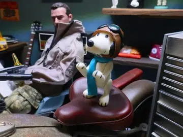 1966 스누피 1/6 피넛 복각판 미니 파이롯트 피넛