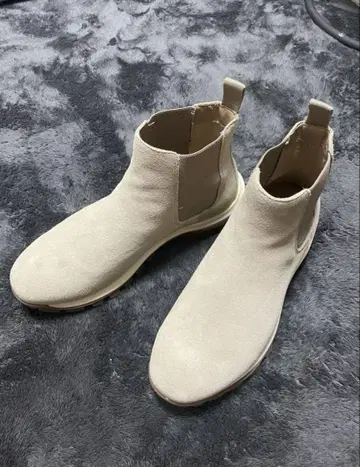 ZARA 신발 스웨이드 사이드 고어 부츠 사이즈 41