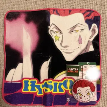 HUNTER x HUNTER 히소카 핸드 타월 캔배지 시마무라