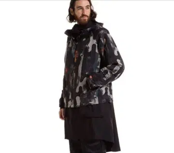 Y-3 나일론 카모 자켓 코트