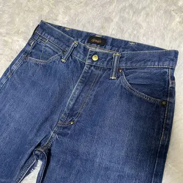 chimala 다크 블루 스트레이트 데님 빨간 스티치 27인치 치마라