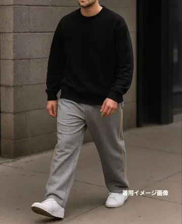 올드 유니클로 90년대 사이드 라인 스웨트 팬츠 L 그레이 vintage