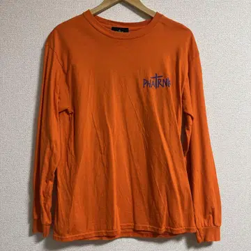 PHATRNK 오렌지 긴팔 티셔츠