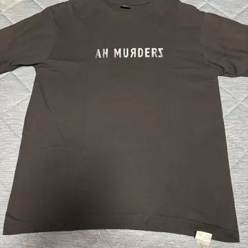 [익명 배송] AHMURDERZ 아무다즈 티셔츠 다크 그레이 L 사이즈