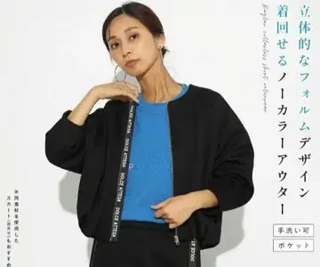 SCOTCLUB 로고 래글런 노카라 숏 아우터 스콧 클럽