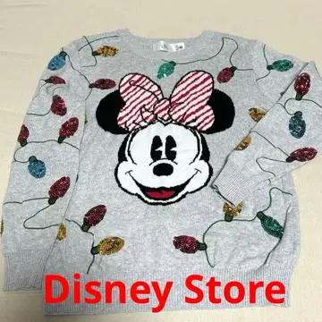 디즈니 스토어 Disney 미니 마우스 긴팔 스웨터 L 크리스마스