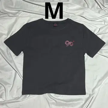 9090 girl 90 Logo Girl Tee charcoal pink