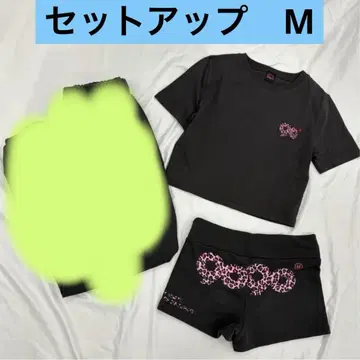 9090 girl 90Logo Girl Tee Micro Shorts M
