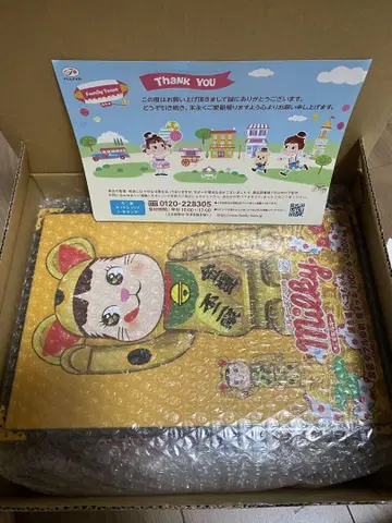 페코짱 베어브릭 마네키네코 금전운 더블 코반 금도금 100% 400%