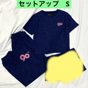 9090girl 90Logo Girl Tee SweatPants navy