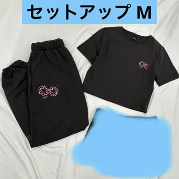 9090 girl 90 Logo Girl Tee Sweat Pants M