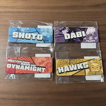 나의 히어로 아카데미아 mochocho 네임 가죽 배지 (롱) 세트