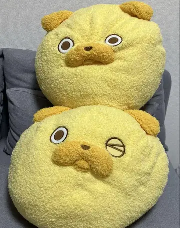 퍼그 타로 만마루 페이스 BIG 봉제 인형 2세트