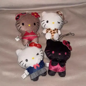 헬로키티 봉제 인형 볼체인 2세트