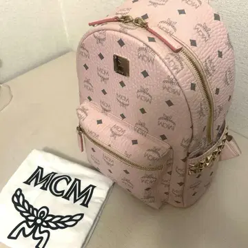 MCM 백팩 파우더 핑크 S 정품