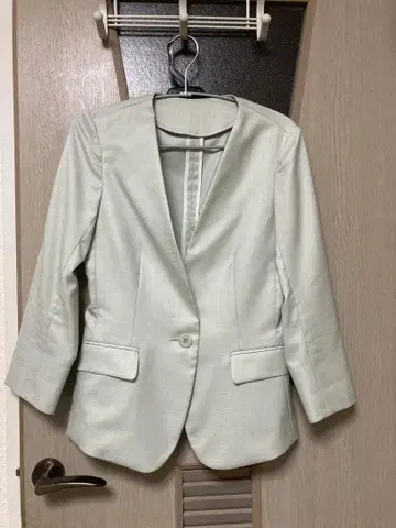 수트 컴퍼니 노카라 자켓 라이트 그린