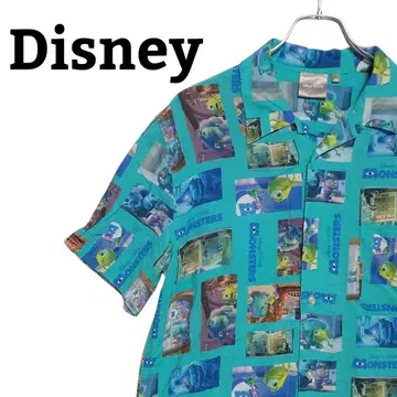 [ 몬스터 주식회사 올 패턴 레이온 ] Disney 디즈니 반팔 셔츠